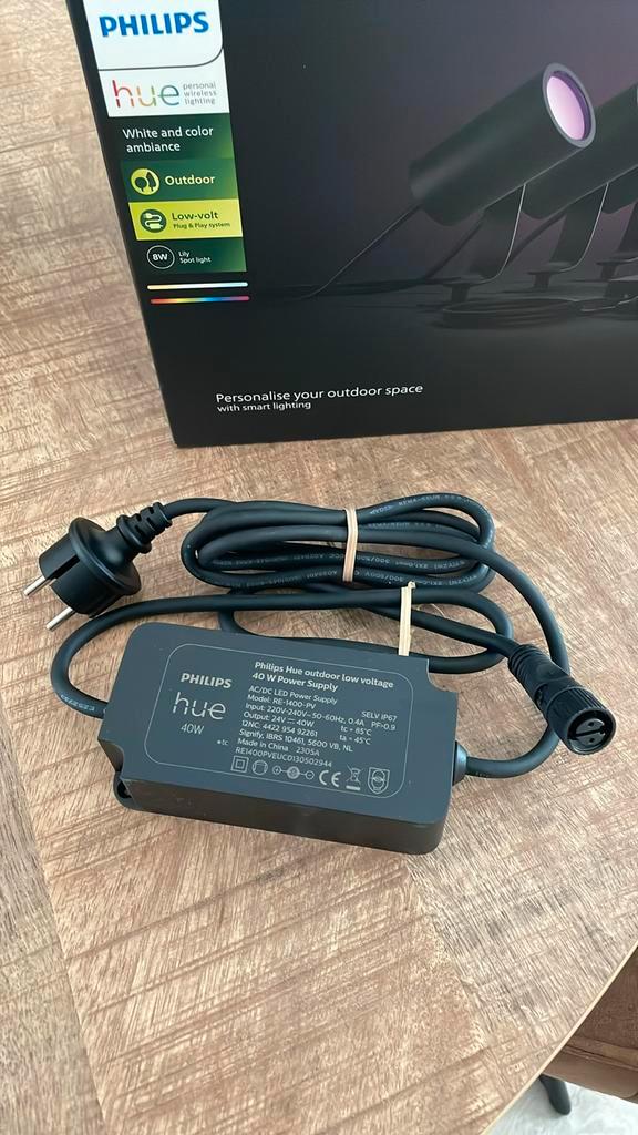 Philips Hue voedingskabel voor buiten, Tuin en Terras, Buitenverlichting, Nieuw, Overige typen, Aluminium, Minder dan 50 watt