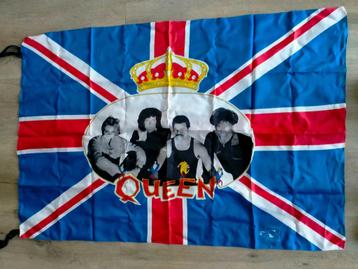 Queen Freddy Mercury vintage rock muziek band vlag RARE  beschikbaar voor biedingen