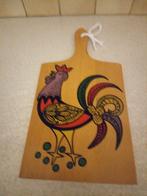 Kaasplank Serveerplank Snijplank met Haan Jaren '70 ZGAN !!!, Huis en Inrichting, Keuken | Keukenbenodigdheden, Ophalen of Verzenden
