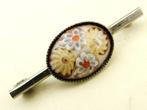 Aparte oude zilver broche met millefiori (7140-3233), Sieraden, Tassen en Uiterlijk, Broches, Ophalen of Verzenden, Zo goed als nieuw