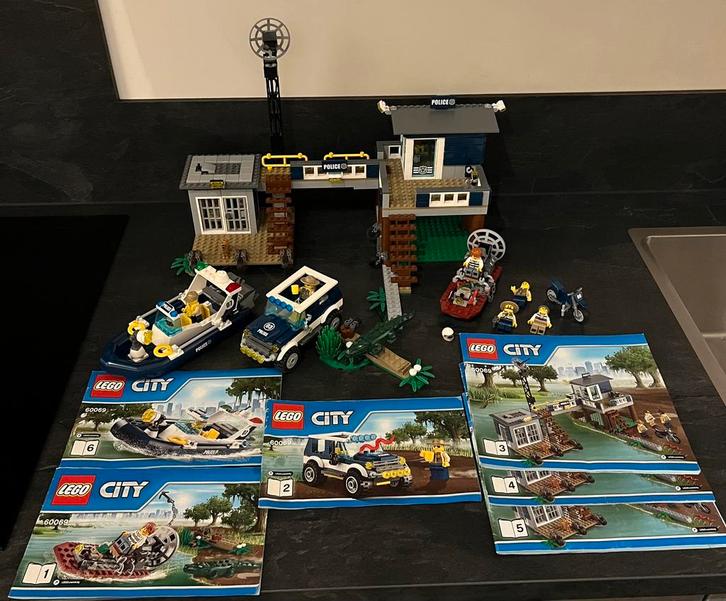 Lego Partij/Lot Set 60069 Swamp Police Station Politie, Kinderen en Baby's, Speelgoed | Duplo en Lego, Gebruikt, Lego, Losse stenen