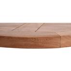 Tafelblad teakhout rond 50 cm en 3 cm dik - teak hout, Info@edvonline.nl, Nieuw, Ophalen of Verzenden, Inductorstraat 9b Veenendaal