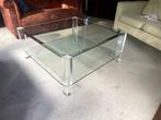 Glazen salontafel, Ophalen, 50 tot 100 cm, 50 tot 100 cm, Minder dan 50 cm