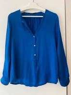 Zijden Blouse F.delaPassion, Kleding | Dames, Blouses en Tunieken, Ophalen of Verzenden, Zo goed als nieuw, Maat 36 (S), Blauw