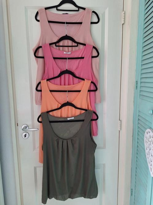 Miss Etam 4 x topje, Kleding | Dames, Tops, Zo goed als nieuw, Maat 42/44 (L), Roze, Zonder mouw, Ophalen of Verzenden