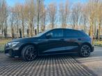 Audi A3 Sportback 2021 - 30TFSI S-line Edition (automaat), 65 €/maand, Zwart, Alcantara, Zwart