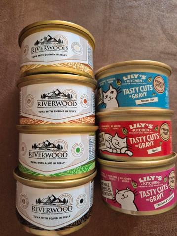 Kattenvoeding natvoer riverwood en lily's kitchen  beschikbaar voor biedingen
