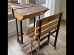 Old school  bureau, Huis en Inrichting, Krukjes, Ophalen, Gebruikt, Hout