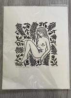 Linoleum Kunstdruk Vrouw, Verzenden