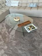 Design glazen salontafel, Huis en Inrichting, Tafels | Salontafels, Ophalen, 100 tot 150 cm, 50 tot 100 cm, Zo goed als nieuw
