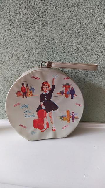 Vintage brocante jaren 50 kinder koffer beschikbaar voor biedingen