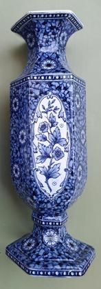 Petrus Regout Villeroy & Boch Vaas Blauw, Antiek en Kunst, Antiek | Keramiek en Aardewerk, Ophalen of Verzenden