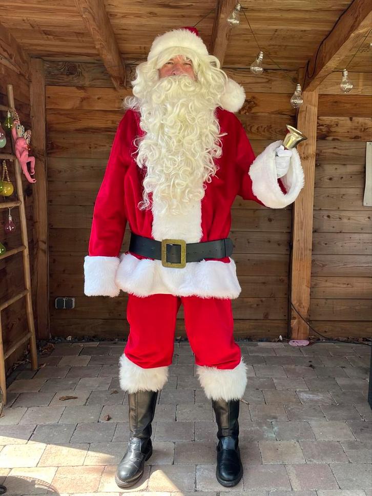 Kerstman Kostuum Compleet - Met Laarzen & Bel!, Kleding | Heren, Carnavalskleding en Feestkleding, Zo goed als nieuw, Kleding
