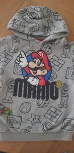 Hoodie / trui Mario Bros, maat 116 / 5- 6 jaar, grijs, Kinderen en Baby's, Kinderkleding | Maat 116, Mario Bros, Trui of Vest