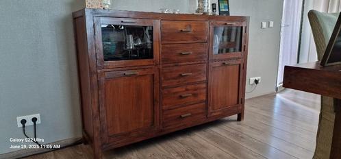 Prachtig massief houten dressoir., Huis en Inrichting, Kasten | Dressoirs, Zo goed als nieuw, Minder dan 50 cm, 25 tot 50 cm, Ophalen
