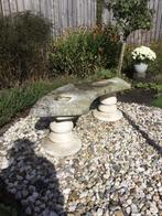 Betonnen tuinbankje, Tuin en Terras, Ophalen, Gebruikt, Overige materialen