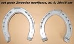 Zweedse hoefijzers, maten 9 en 8, behandeld, Ophalen of Verzenden, Gebruikt