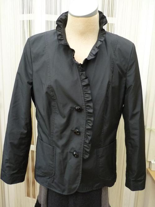 Delmod zwart jasje maat 46 blazer, Kleding | Dames, Jasjes, Kostuums en Pakken, Zo goed als nieuw, Jasje, Maat 46/48 (XL) of groter