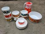 21x Vintage arcopal lotus/pauwoog en theeglazen, Antiek en Kunst, Ophalen of Verzenden