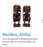 Twee Afrikaanse houten beelden