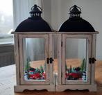 Kerst lantaarn, Huis en Inrichting, Ophalen of Verzenden, Zo goed als nieuw, Hout, 25 tot 50 cm