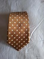 Zijden stropdas beige nopje Canali, Kleding | Heren, Beige, Ophalen of Verzenden, Zo goed als nieuw, Met patroon