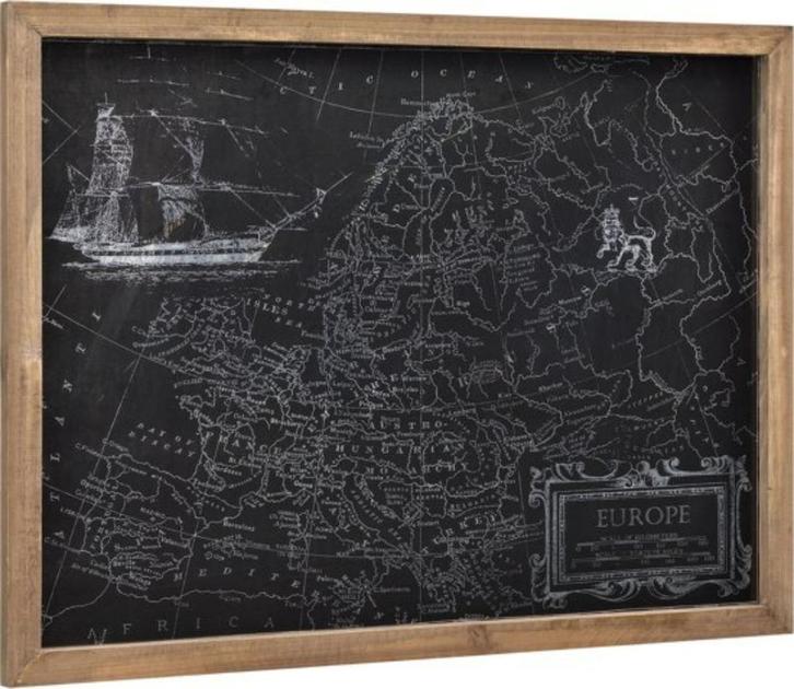 schilderij met houten frame "europa", Huis en Inrichting, Woonaccessoires | Schilderijen, Tekeningen en Foto's, Nieuw, Schilderij