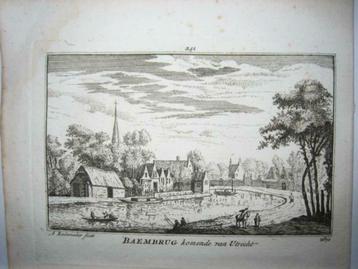 241 / Baambrug Baambrugge  Kopergravure 18e Eeuw beschikbaar voor biedingen
