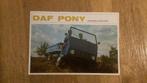 Brochure DAF Pony 1968, Ophalen of Verzenden, Zo goed als nieuw, Overige merken