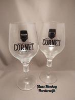 Cornet bierglazen. 33-50cl ( logo zwart ), Verzamelen, Biermerken, Overige merken, Glas of Glazen, Ophalen of Verzenden, Zo goed als nieuw