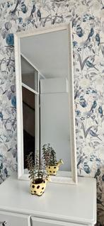 Spiegel wit H140cm x B58cm, Ophalen, Zo goed als nieuw, Rechthoekig, Minder dan 100 cm