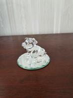 Glazen Varkentje op Spiegelvoet, Ophalen of Verzenden, Zo goed als nieuw, Dier