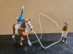 Schleich 4 losse ruiters en dressuur paard met ruiter, Ophalen of Verzenden, Zo goed als nieuw, Jongen of Meisje