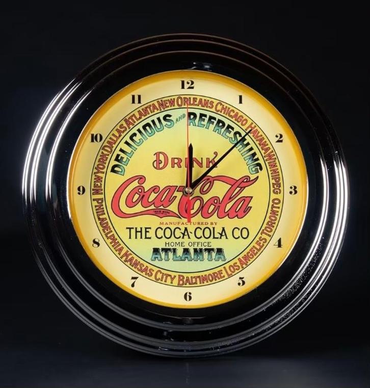 Klok - Neon LED - Coca Cola / Rock&Rol., Verzamelen, Merken en Reclamevoorwerpen, Nieuw, Overige typen, Ophalen of Verzenden