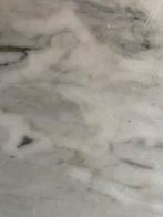 Antiek houten kastje met wit marmeren blad, Ophalen, Gebruikt