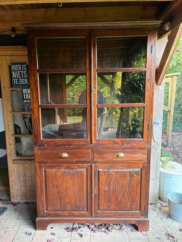 Buffetkast koloniaal, Huis en Inrichting, Kasten | Buffetkasten, Gebruikt, 200 cm of meer, 100 tot 150 cm, 25 tot 50 cm, Met lade(s)