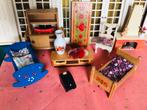 Cellectie vintage poppenhuis meubels en accessoires, Ophalen of Verzenden, Gebruikt, Poppenhuis