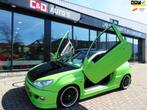 Peugeot 206 1.6-16V 2003 UNIEKE SHOWCAR LSD DOORS LEDER, Auto's, Peugeot, Voorwielaandrijving, Gebruikt, Zwart, Bedrijf