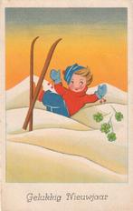 MEISJE KERST KLAVERVIER JAREN 40 ZEER MOOIE OUDE KAART KJ735, Verzamelen, Ansichtkaarten | Themakaarten, Verzenden, 1940 tot 1960