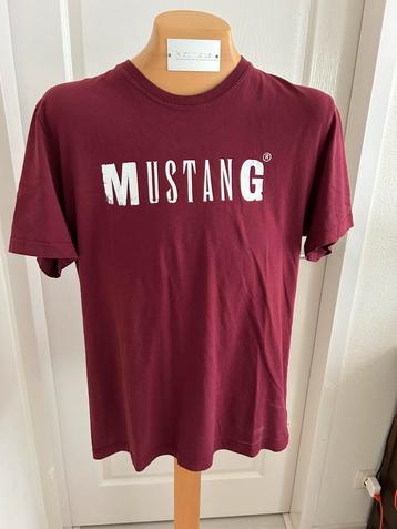 NIEUW prachtig Mustang shirt maat xl Bordeaux rood AKTIE!!! beschikbaar voor biedingen