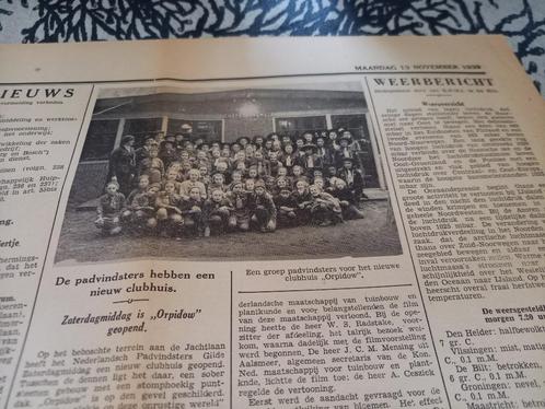 ORIGINEEL WOII Nieuwe Apeldoornsche Courant SCOUTING 1939, Verzamelen, Scouting, Gebruikt, Boek of Tijdschrift, Verzenden
