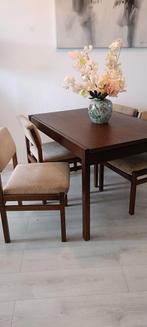 Vintage Mid Century Pastoe Eetkamer-Set, Huis en Inrichting, Ophalen, Gebruikt, 50 tot 100 cm, Vijf personen of meer