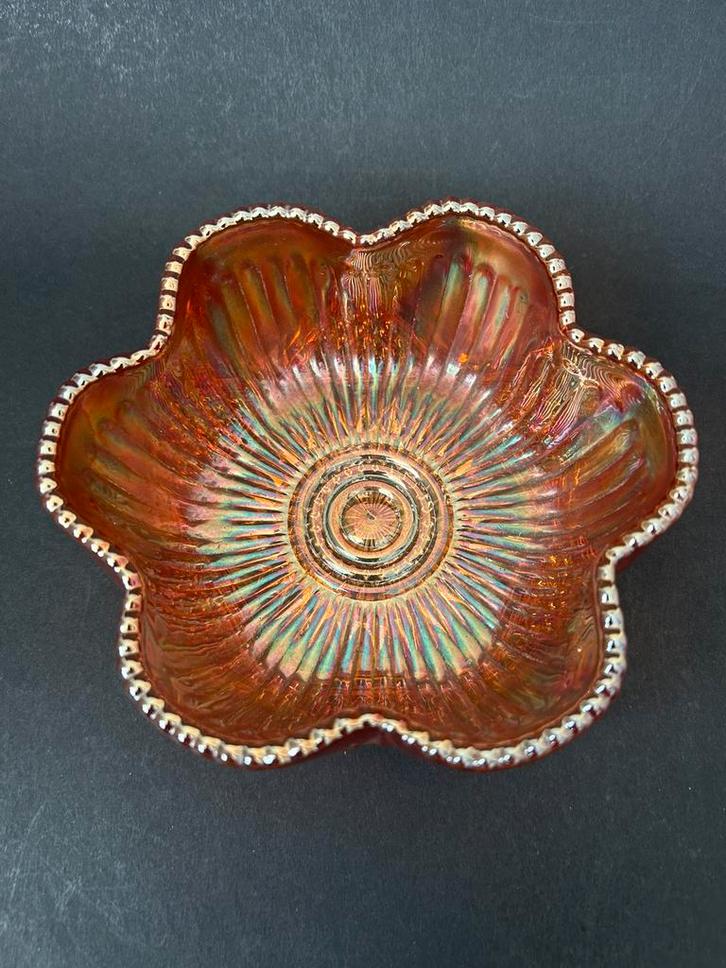 Schaal/Kom Carnivalglas, Antiek en Kunst, Antiek | Schalen, Ophalen of Verzenden