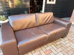 Natuzzi leren bank – Italiaans design – nog in mooie staat, Huis en Inrichting, Ophalen, 250 tot 300 cm, Zo goed als nieuw, Rechte bank