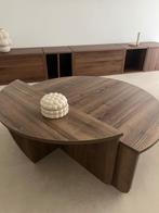 Salontafel walnoot melamine/spaanplaat, Huis en Inrichting, Rond, Zo goed als nieuw, Minder dan 50 cm, 50 tot 100 cm