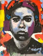 Peter Klashorst origineel op doek S21, Ophalen of Verzenden