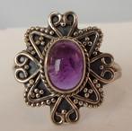 Nieuwe zilveren damesring met Amethist, 18 tot 19, Verzenden, Paars, Nieuw