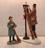 Lemax Lantaarn en straatveger, Ophalen of Verzenden, Gebruikt