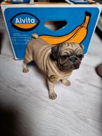 Luxe mops hond beeldje, Verzenden, Zo goed als nieuw, Dier