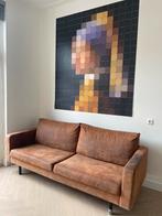 Bank Collin 2,5 zits Cognac, Ophalen, Driepersoons, 75 tot 100 cm, Zo goed als nieuw